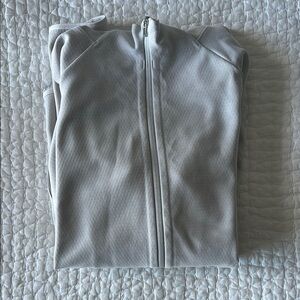Light Gray Full-Zip Jacket